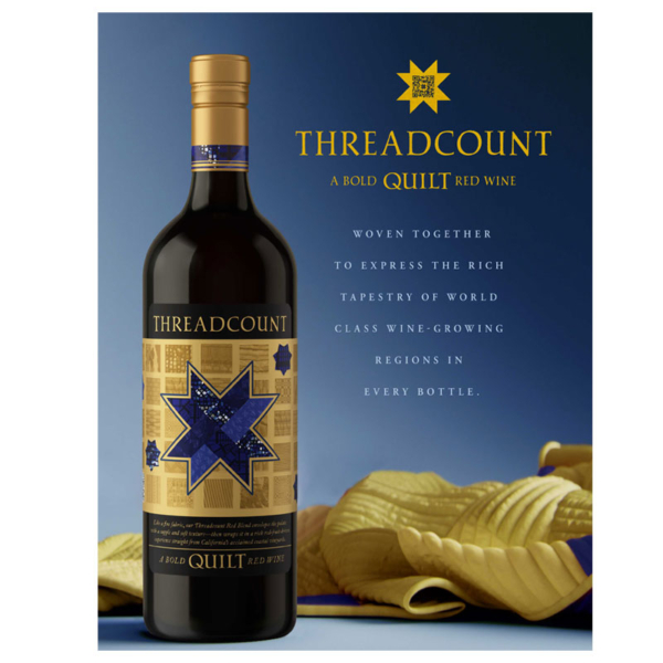 Quilt Threadcount Red Wine Ed's Fine Wines